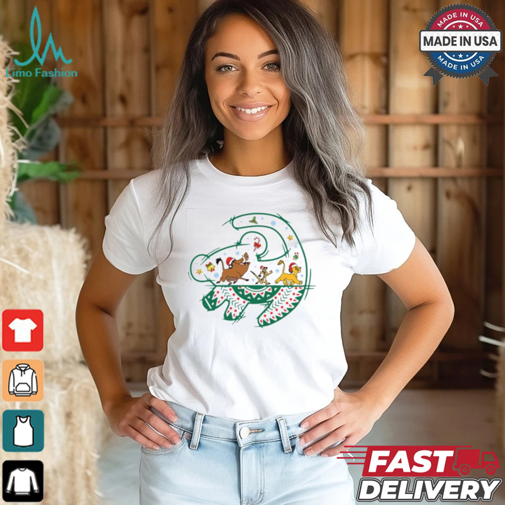 Lion King Santa Simba Pumbaa Timon Christmas Shirt Lion King Santa Simba Pumbaa Timon Christmas Shirt