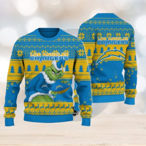 Los Angeles Chargers Grinch Ugly Christmas Sweater