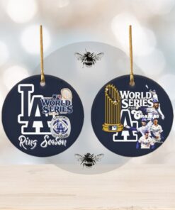 Los Angeles Dodgers Baseball World Series Ornament, Christmas Ornament