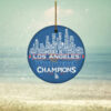 Los Angeles Dodgers Baseball World Series Ornament