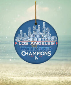Los Angeles Dodgers Baseball World Series Ornament