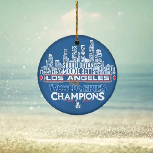 Los Angeles Dodgers Baseball World Series Ornament