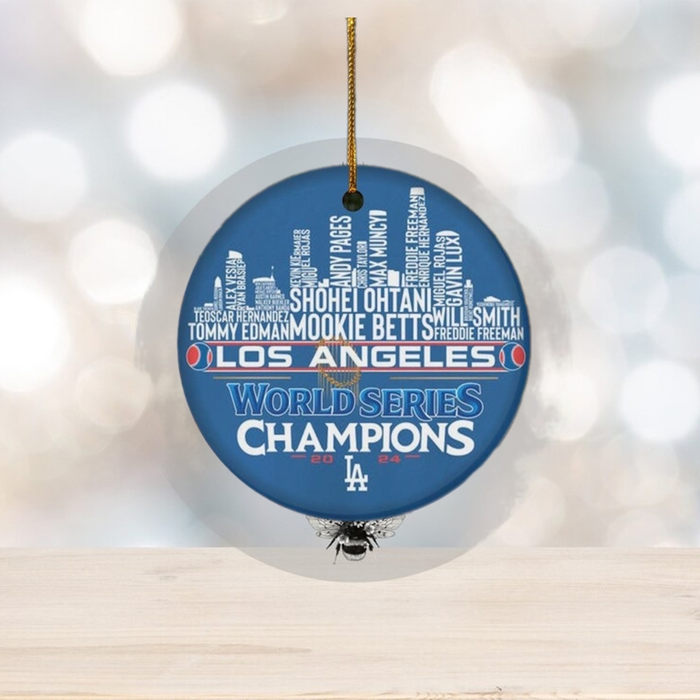 Los Angeles Dodgers Baseball World Series Ornament Los Angeles Dodgers Baseball World Series Ornament