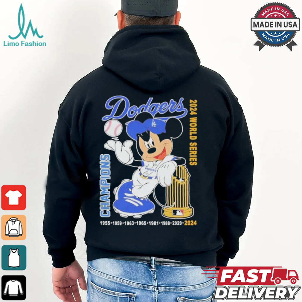 Los Angeles Dodgers Mickey Mouse World Series Champions MLB 2024 T Shirts Los Angeles Dodgers Mickey Mouse World Series Champions MLB 2024 T Shirts