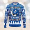 Los Angeles Dodgers Skeleton Logo Festive Ugly Sweater