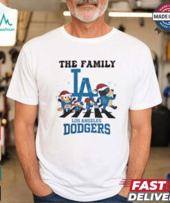 Los Angeles Dodgers X Family Bluey Merry Christmas 2024 Shirt