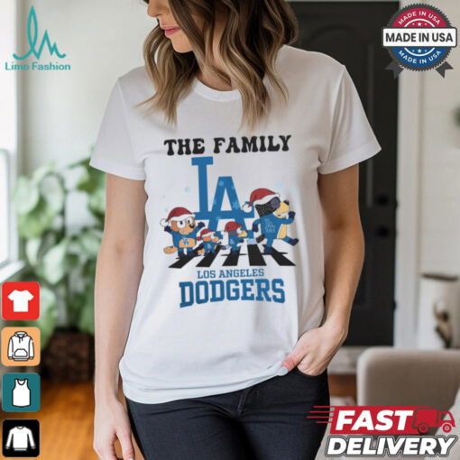 Los Angeles Dodgers X Family Bluey Merry Christmas 2024 Shirt