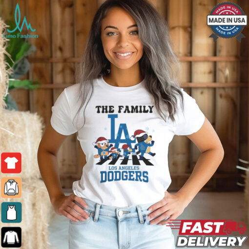 Los Angeles Dodgers X Family Bluey Merry Christmas 2024 Shirt