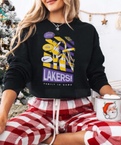 Los Angeles Lakers Family In Game Nike T Shirts