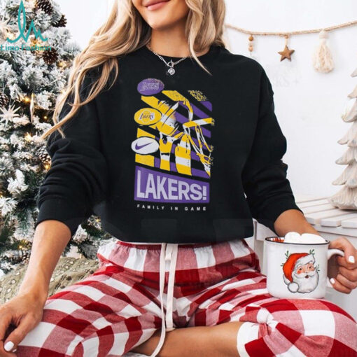 Los Angeles Lakers Family In Game Nike T Shirts