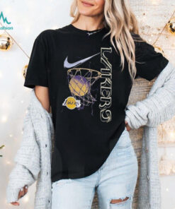 Los Angeles Lakers Nike Courtside Logo Max 90 II T Shirts