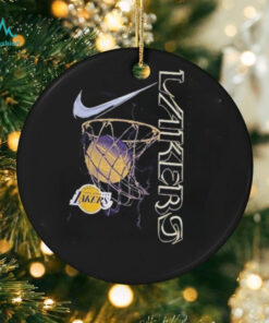 Los Angeles Lakers Nike Courtside Logo Max 90 II T Shirts