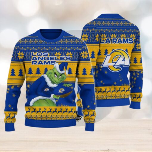 Los Angeles Rams Grinch Ugly Christmas Sweater