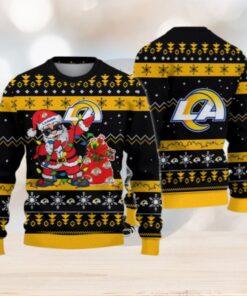 Los Angeles Rams Santa Claus Ugly Christmas Sweater