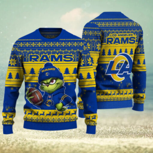 Los Angeles Rams The Grinch Ugly Christmas Sweater NFL Xmas Gift