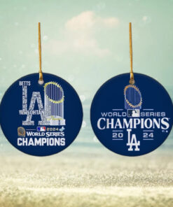 Los Angeles World Series Champions 2024 Baseball Ornaments for Christmas Tree Los Angeles Baseball World Series