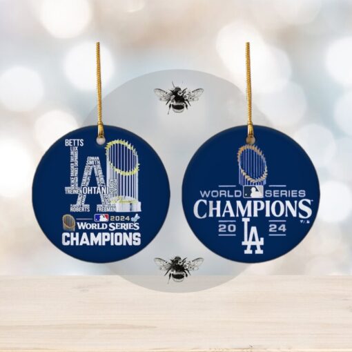 Los Angeles World Series Champions 2024 Baseball Ornaments for Christmas Tree Los Angeles Baseball World Series