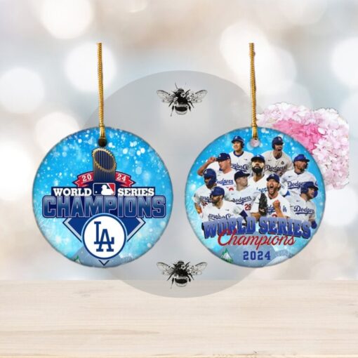 Los Angeles World Series Champions 2024 Baseball Ornaments