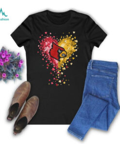 Louisville Cardinals Crystal Heart Shirt