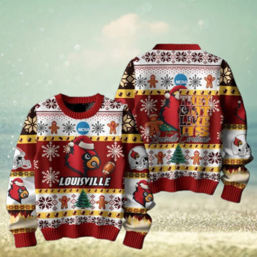 Louisville Cardinals Football They Not Like Us Christmas Ugly Sweater