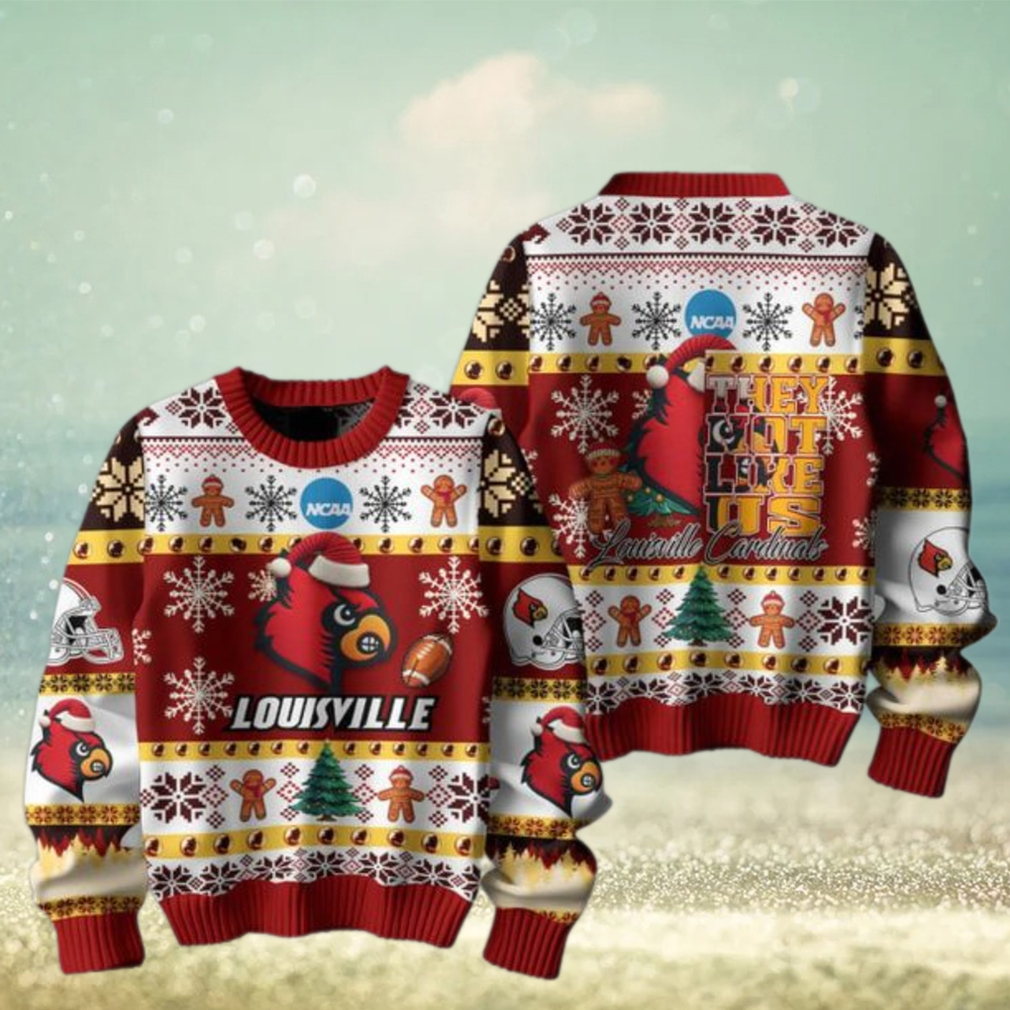 Louisville Cardinals Football They Not Like Us Christmas Ugly Sweater Louisville Cardinals Football They Not Like Us Christmas Ugly Sweater