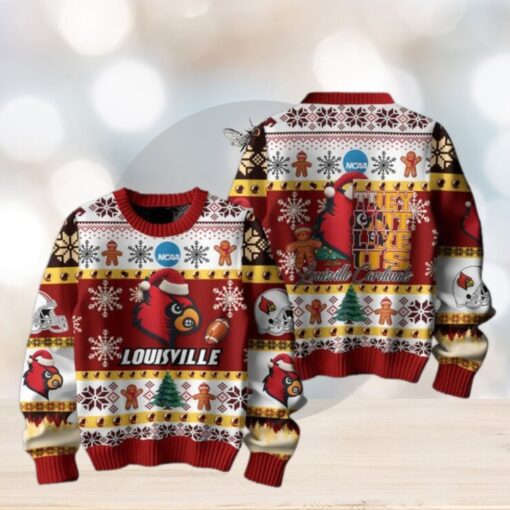 Louisville Cardinals Football They Not Like Us Christmas Ugly Sweater