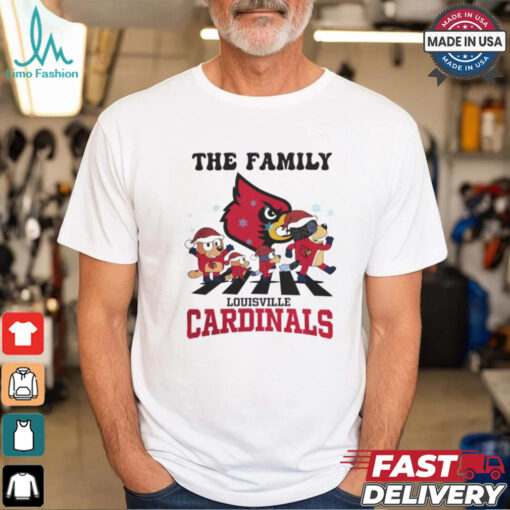 Louisville Cardinals X Family Bluey Merry Christmas 2024 Shirt