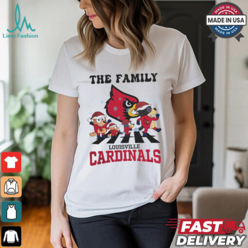 Louisville Cardinals X Family Bluey Merry Christmas 2024 Shirt