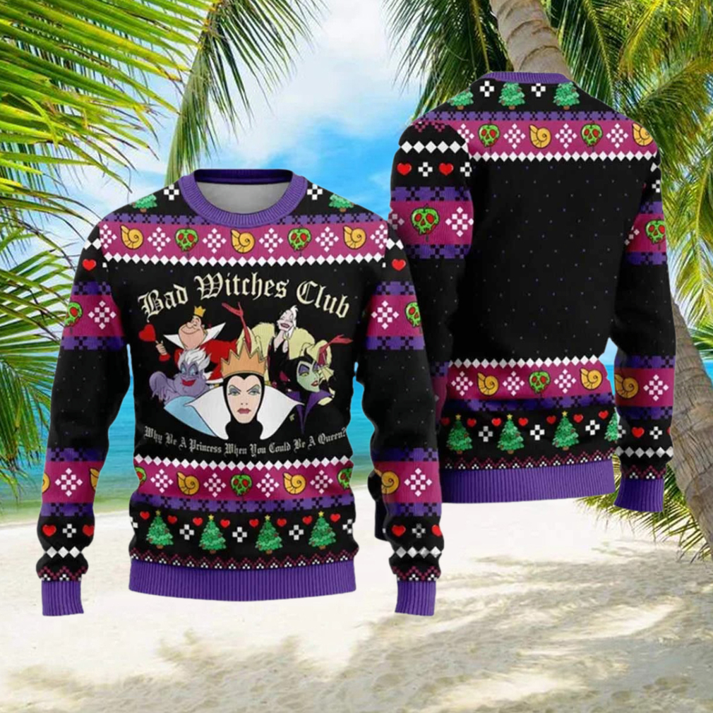 Maleficent Bad Witches Club Ugly Christmas Sweater Maleficent Bad Witches Club Ugly Christmas Sweater