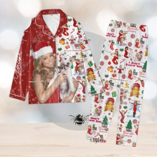 Mariah Season Merry Christmas Pajamas Set