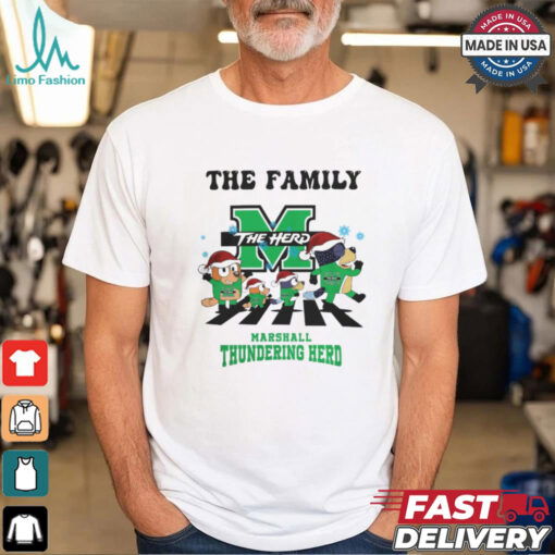 Marshall Thundering Herd X Family Bluey Merry Christmas 2024 Shirt