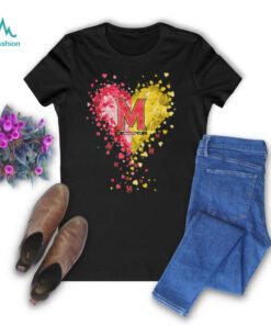 Maryland Terrapins Crystal Heart Shirt