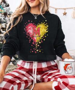 Maryland Terrapins Crystal Heart Shirt