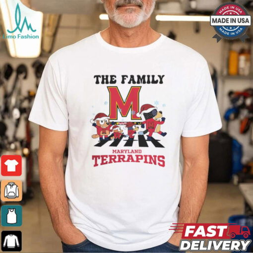 Maryland Terrapins X Family Bluey Merry Christmas 2024 Shirt