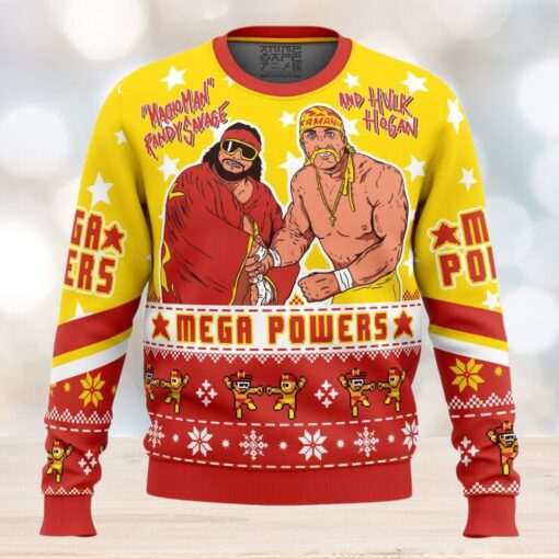 Mega Powers Macho Man and Hulk Hogan Ugly Christmas Sweater