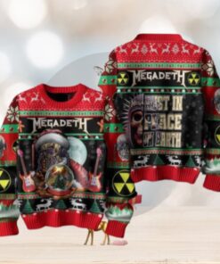 Megadeth Rust In Peace On Earth Chirstmas Gifts 2024 Xmas For Family And Friends Ugly Sweater