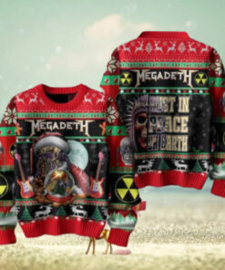 Megadeth Rust In Peace On Earth Chirstmas Gifts 2024 Xmas For Family And Friends Ugly Sweater