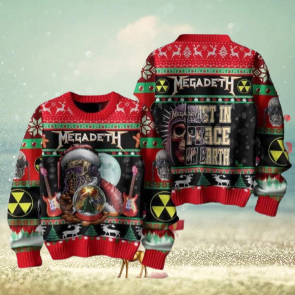 Megadeth Rust In Peace On Earth Chirstmas Gifts 2024 Xmas For Family And Friends Ugly Sweater Megadeth Rust In Peace On Earth Chirstmas Gifts 2024 Xmas For Family And Friends Ugly Sweater