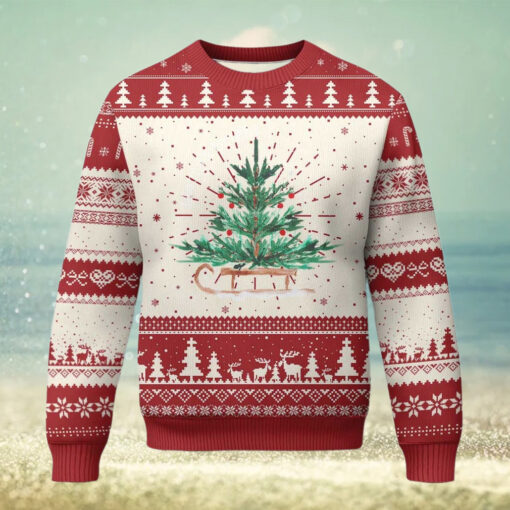 Merry & Bright Christmas Sleigh Ugly Christmas Sweater
