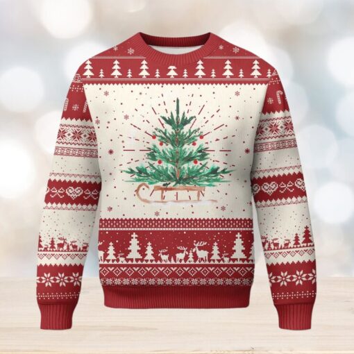Merry & Bright Christmas Sleigh Ugly Christmas Sweater