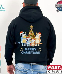 Merry Christmas Bluey Dad Mom And Bingo Shirt