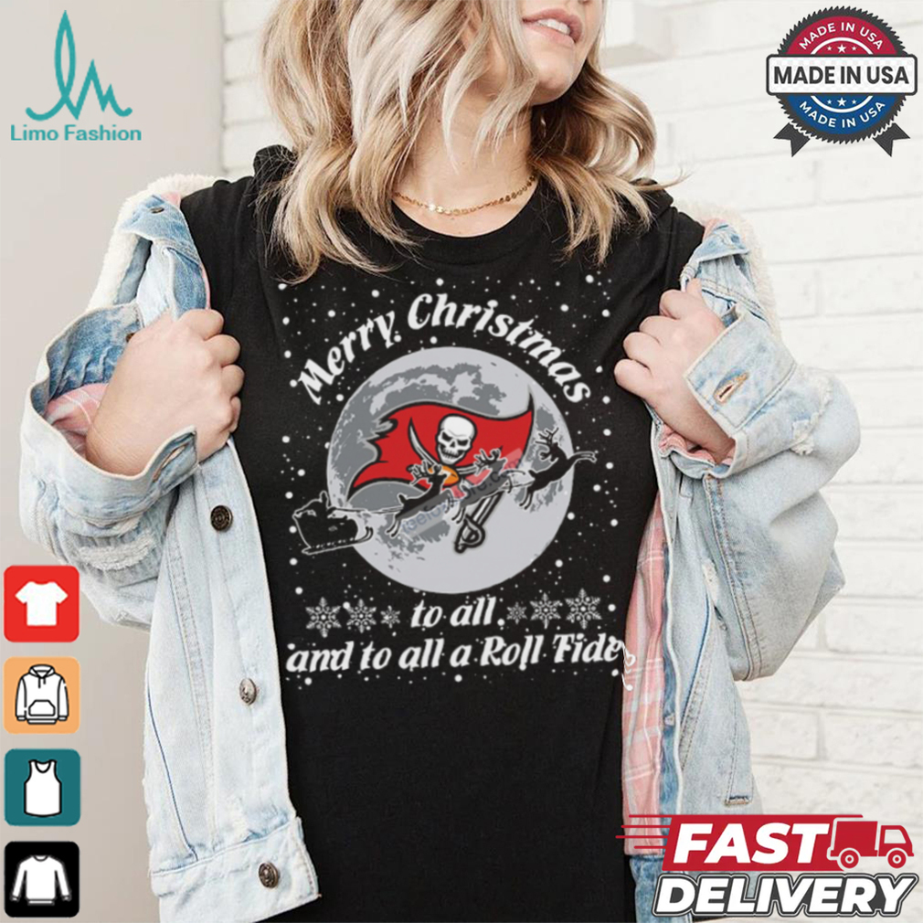 Merry Christmas To All And To All Tampa Bay Buccaneers Graphic T Shirt Merry Christmas To All And To All Tampa Bay Buccaneers Graphic T Shirt