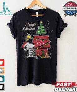Merry Christmas With Snoopy Baby Boston Red Sox T Shirt