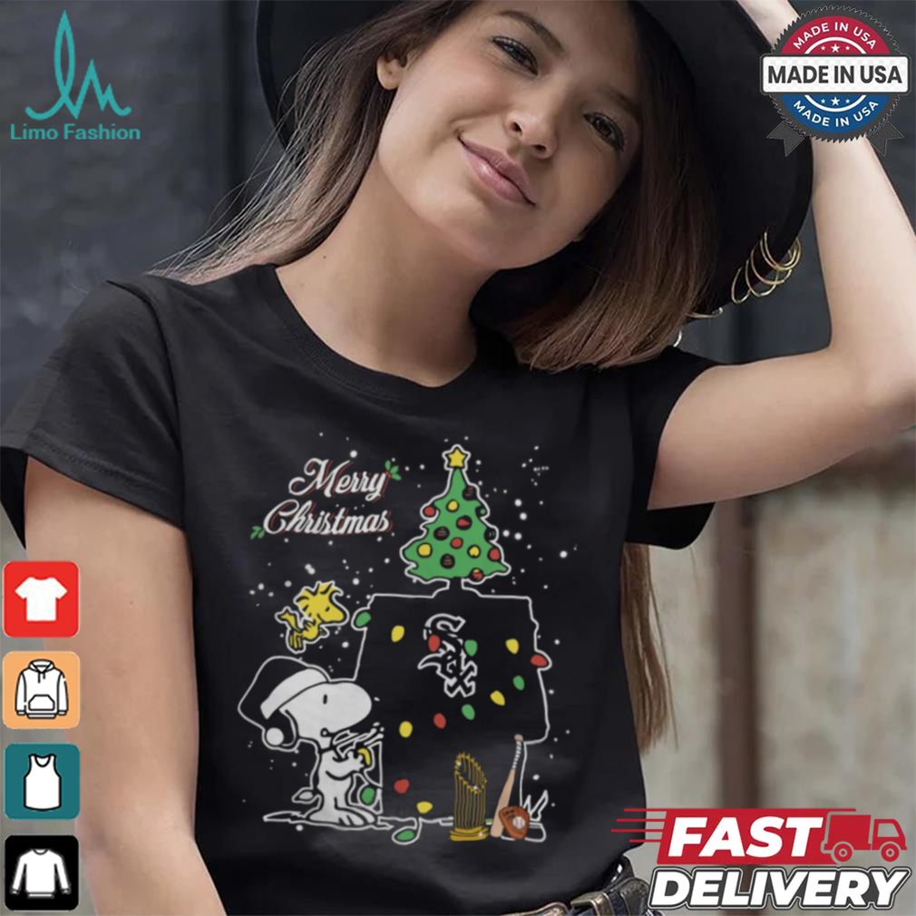 Merry Christmas With Snoopy Baby Chicago White Sox T Shirt Merry Christmas With Snoopy Baby Chicago White Sox T Shirt