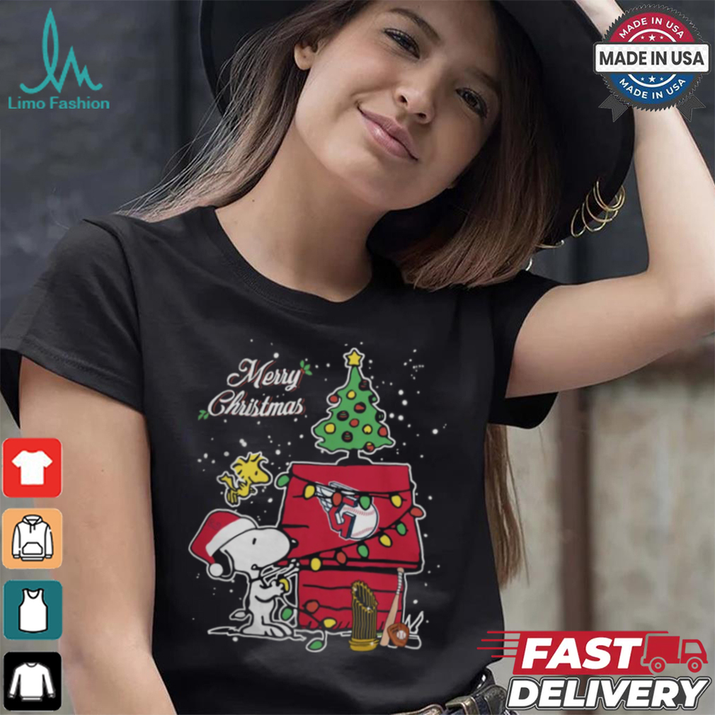 Merry Christmas With Snoopy Baby Cleveland Guardians T Shirt Merry Christmas With Snoopy Baby Cleveland Guardians T Shirt