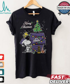 Merry Christmas With Snoopy Baby Colorado Rockies T Shirt