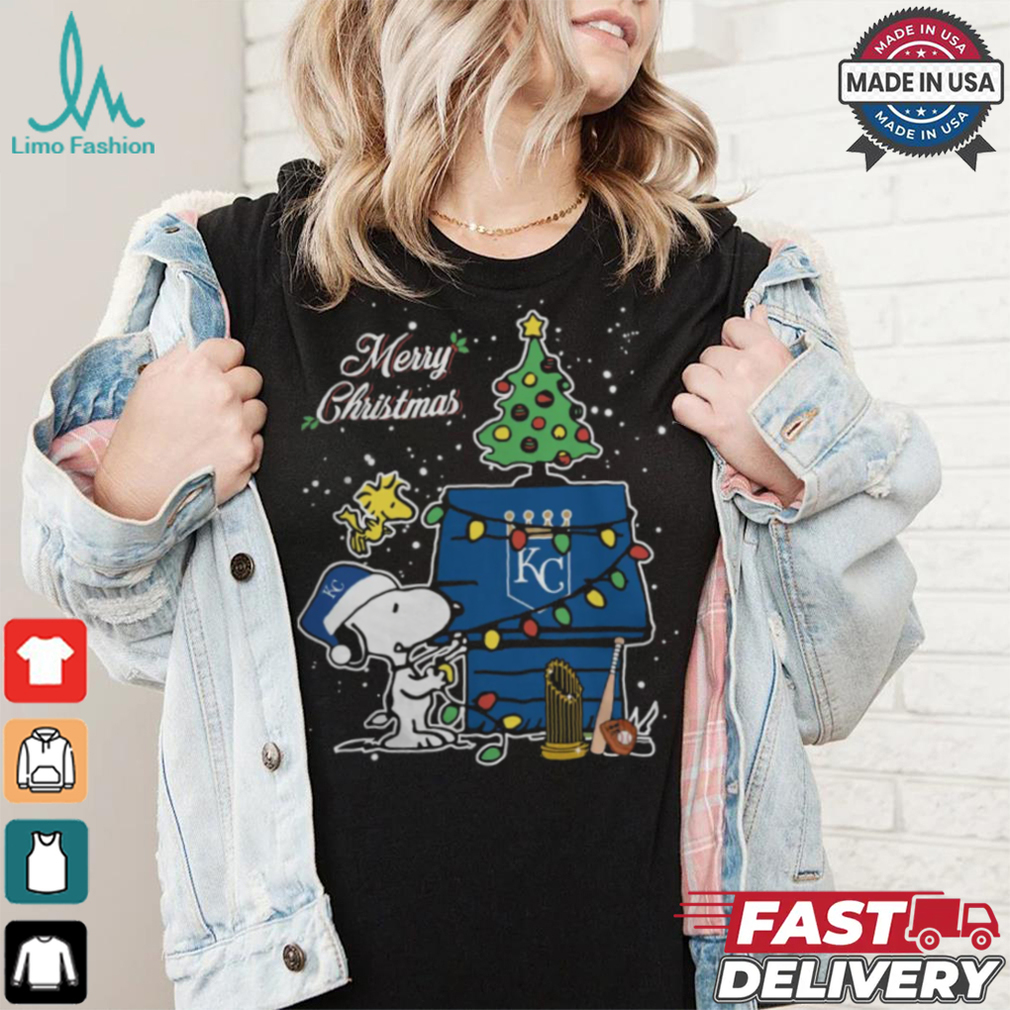 Merry Christmas With Snoopy Baby Kansas City Royals T Shirt Merry Christmas With Snoopy Baby Kansas City Royals T Shirt