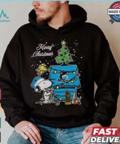 Merry Christmas With Snoopy Baby Miami Marlins T Shirt