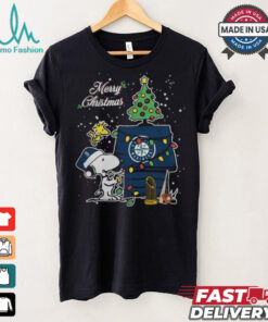 Merry Christmas With Snoopy Baby Seattle Mariners T Shirt