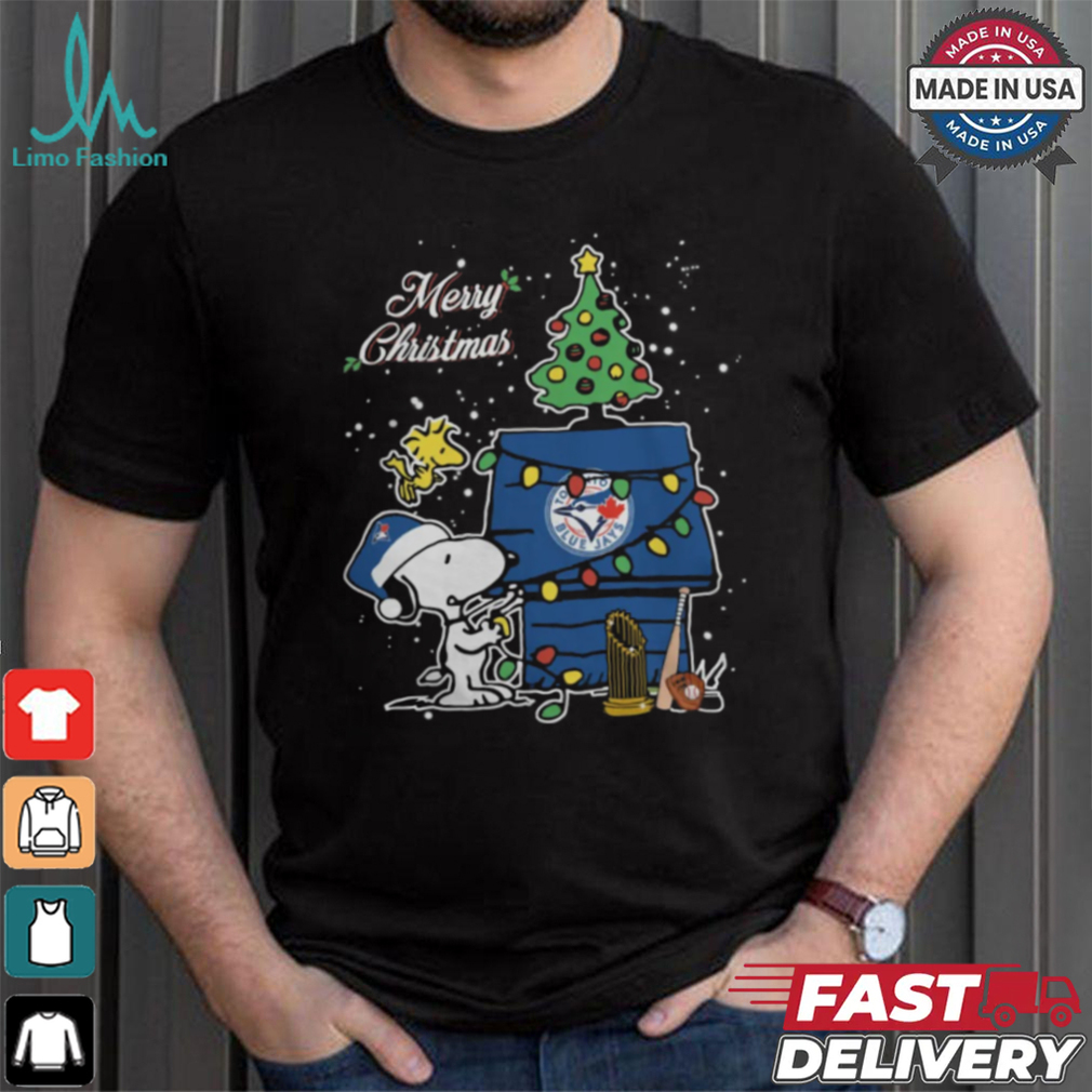 Merry Christmas With Snoopy Baby Toronto Blue Jays T Shirt Merry Christmas With Snoopy Baby Toronto Blue Jays T Shirt